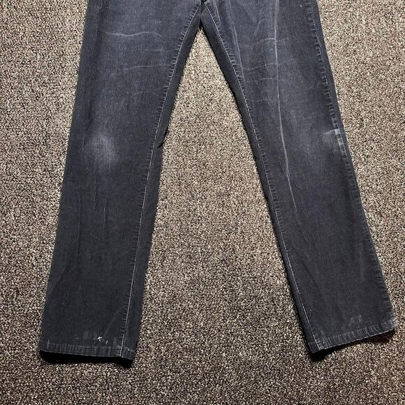 Lands’ End Corduroy Pants Men 38 Black Cotton Vintage Casual Straight Fit - Picture 2 of 5